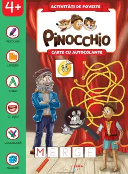 Activitati de poveste. Pinocchio. Carte cu autocolante