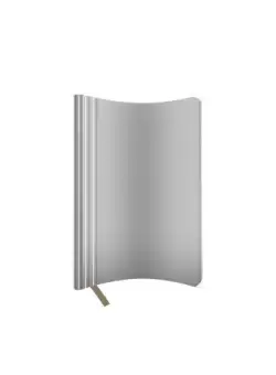 Agenda nedatata A5 Castelli, coperta flexibila Nebraska alb, dictando ivory