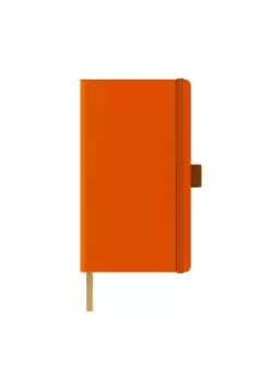 Agenda nedatata A5 Castelli, coperta rigida orange, elastic orange, dictando ivory