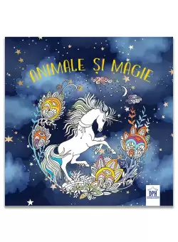 Animale si magie - Carte de colorat