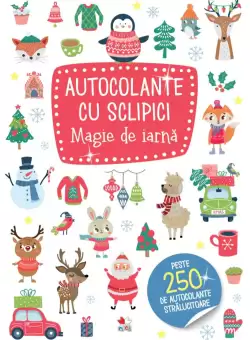 Autocolante cu sclipici. Magie de iarna