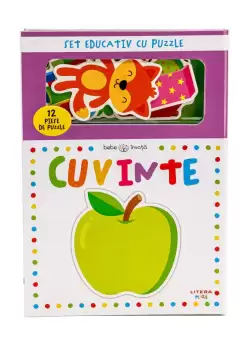 Bebe invata. Cuvinte. Set educativ cu puzzle