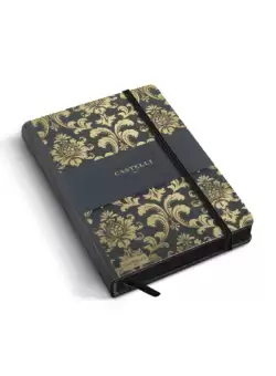 Bloc notes Castelli Black Gold 13x21cm 240pag dictando Baroque Gold
