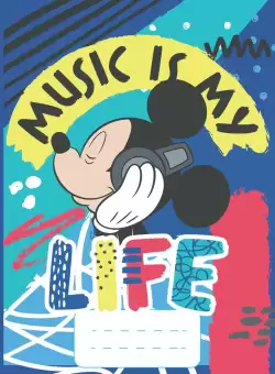 Caiet matematica A5, 48 de file, Mickey Mouse