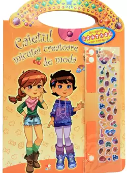 Caietul micutei creatoare de moda. La cumparaturi. Portocaliu