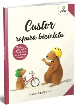 Castor repara bicicleta