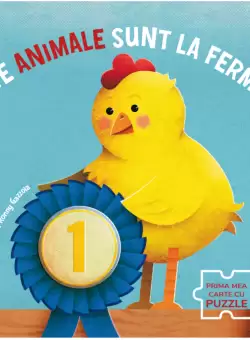 Cate animale sunt la ferma? Prima mea carte cu puzzle