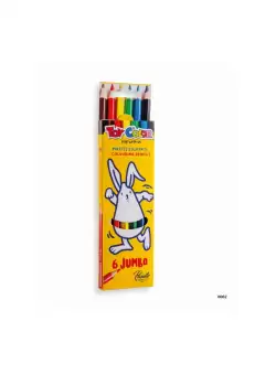 Creioane colorate Toy Color Jumbo, 6 culori