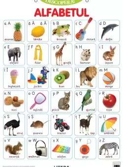 Descopera! Alfabetul limbii romane (planse educationale)