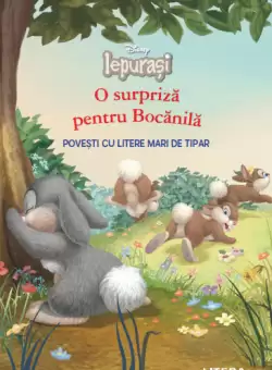 Disney Iepurasi. O surpriza pentru Bocanila. Povesti cu litere mari de tipar (Nivelul 1)