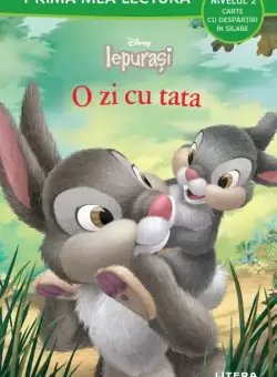 Disney Iepurasi. O zi cu tata (Nivelul 2 Carte cu despartiri in silabe)