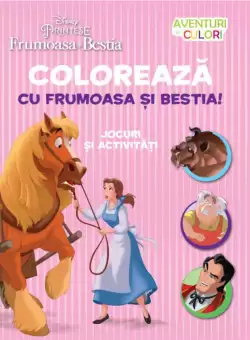 Disney. Printese. Frumoasa si Bestia. Coloreaza cu Frumoasa si Bestia!