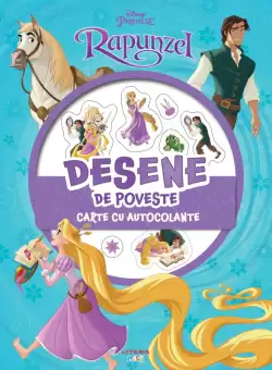 Disney. Printese. Rapunzel. Desene de poveste. Carte cu autocolante