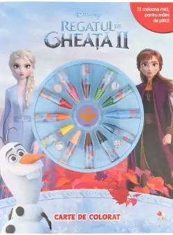 Disney. Regatul de gheata II. Carte de colorat (contine 12 creioane cerate)