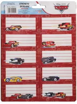 Etichete autoadezive 30 buc Disney Cars