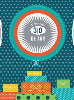 Felicitare - Ai implinit…ani - albastru