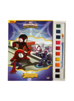 Marvel. Paienjenelul si prietenii lui uimitori. Sa pictam cu Paienjenel. Carte de colorat cu pensula si acuarele