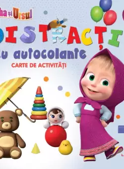 Masha si Ursul. Distractie cu autocolante. Carte de activitati