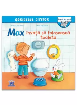 Max invata sa foloseasca toaleta