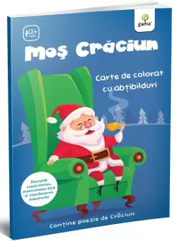 Mos Craciun. Carte de colorat cu abtibilduri
