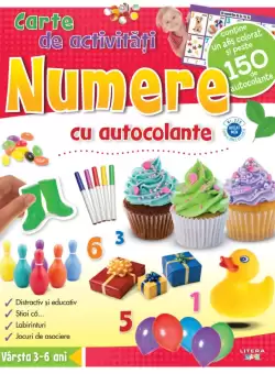 Numere. Carte de activitati cu autocolante