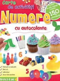 Numere. Carte de activitati cu autocolante |
