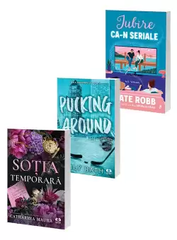 Pachet Sotia temporara + Pucking Around + Iubire ca-n seriale. Set 3 carti