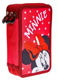 Penar cu 3 fermoare, echipat, 39 piese, Minnie Mouse