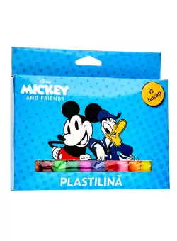 Plastilina Disney Mickey &amp; Friends, 12 culori