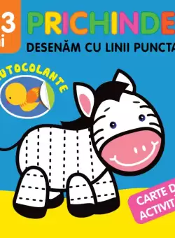 Prichindel. Desenam cu linii punctate. Carte de activitati cu autocolante (2-3 ani)
