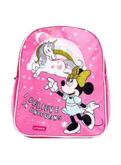 Rucsac gradinita cu 2 buzunare 30x26x10 cm Minnie