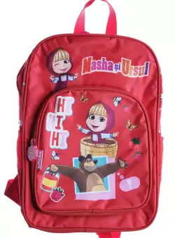 Rucsac primar 1 compartiment si buzunar 38x27x12 cm Masha