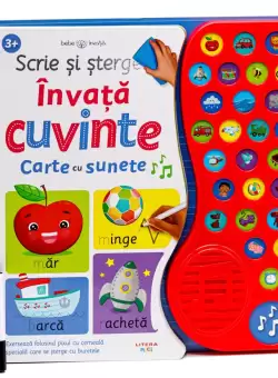 Scrie si sterge. Invata cuvinte. Carte cu sunete