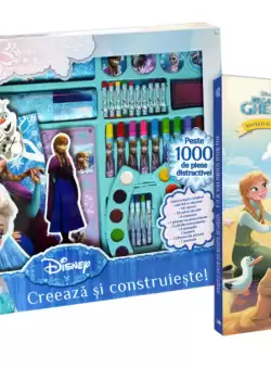 Set Creativ + Carte Regatul de Gheata. O zi de vara perfecta pentru Olaf