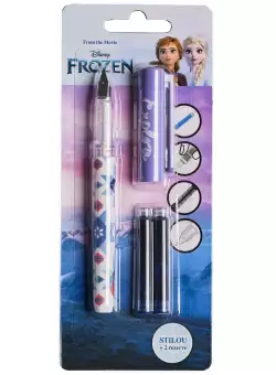 Stilou + 2 cartuse cerneala, Disney Frozen
